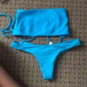 Marilee’s Neon blue bikini